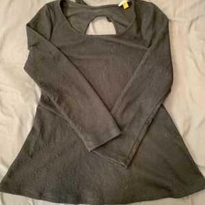 Anthropologie black textured shirt